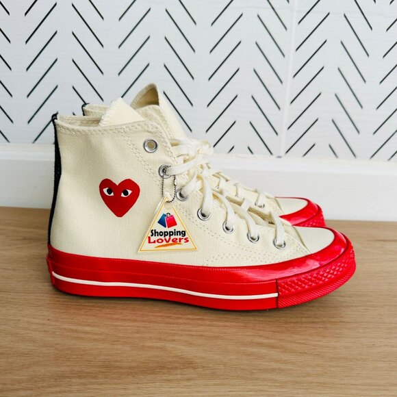 ❤️Converse Chuck Taylor All Star 70 Comme des Garcons PLAY 7 Women Shoes A01794C - Picture 4 of 14